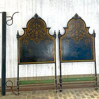 Letto antico stile siciliano integro