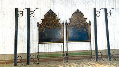 Letto antico stile siciliano integro