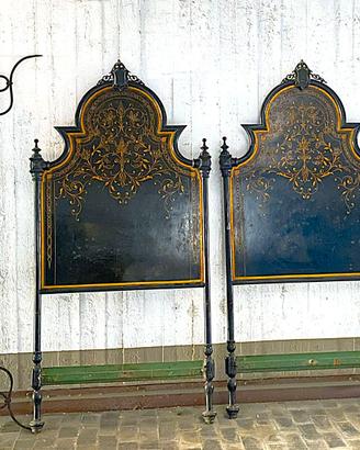 Letto antico stile siciliano integro