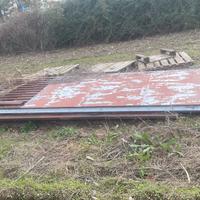 Portone in Ferro Zincato a Due Ante 4.4Hx3.5L