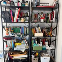 ODK Libreria Scaffale Nero Industriale