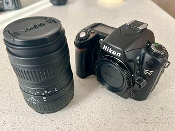 Nikon D80 + obiettivo SIGMA AF 4.5-6.7/100-300mm