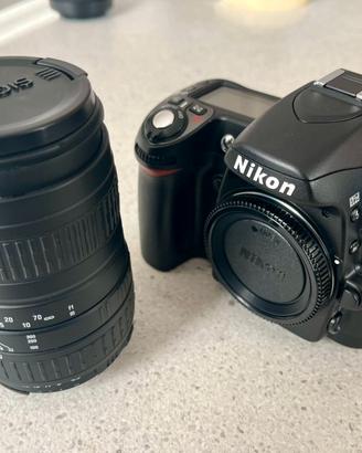 Nikon D80 + obiettivo SIGMA AF 4.5-6.7/100-300mm