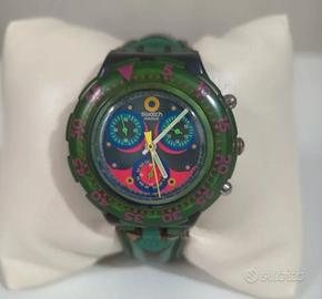 Orologio ,"Swatch Aqua Chrono - Blu Sky - Anni '90