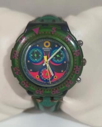 Orologio ,"Swatch Aqua Chrono - Blu Sky - Anni '90