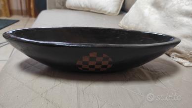 ciotola con disegni a scacchi vintage