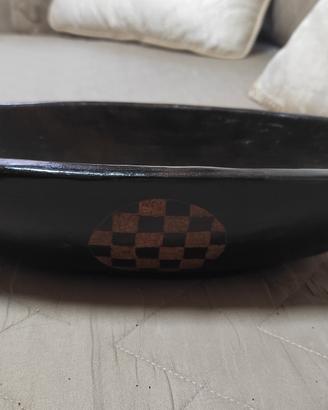 ciotola con disegni a scacchi vintage