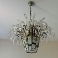 Lampadario vintage in cristallo