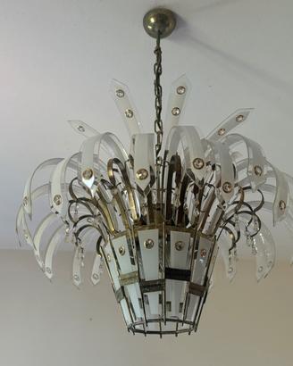 Lampadario vintage in cristallo