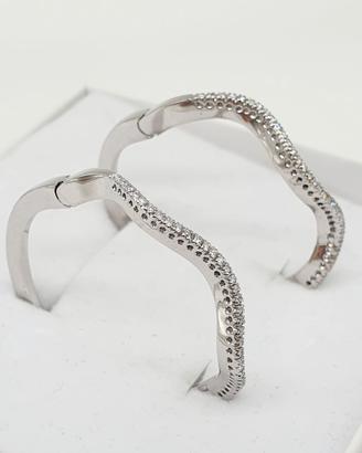 COD.1405.25 ORECCHINI ORO BIANCO 18K 750 DIAMANTI