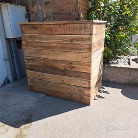 cassapanca , baule , portalegna fatta a mano 