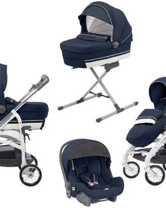 Passeggino inglesina triology city blu navi