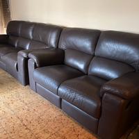 Set completo divani in pelle perfetti