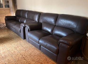 Set completo divani in pelle perfetti