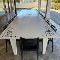 tavolo da esterno 1.50 per 6 metri