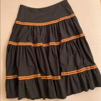 Falda Diane von Furstenberg Negra y Dorada