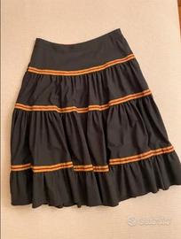 Falda Diane von Furstenberg Negra y Dorada