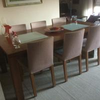 Tavolo da pranzo ciliegio con 6 sedie