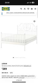 letto + materasso ikea usato poco