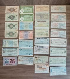 lotto di 30 miniassegni italiani anni ’70