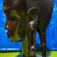 Scultura donna africana enano