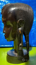 Scultura donna africana enano