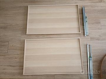 Ripiani estraibili ikea komplement effetto rovere