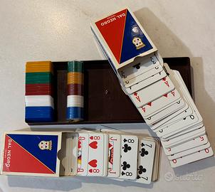 Collezionismo,carte da “Ramino”con fish, Dal Negro