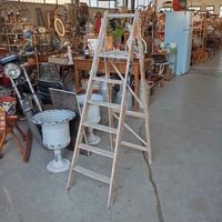 Vecchia scala in legno da imbianchino cm 150x50