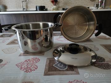 Pentola AMC acciaio inox con scolapasta