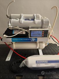 Depuratore osmosi inversa pompa booster 300/400gpd