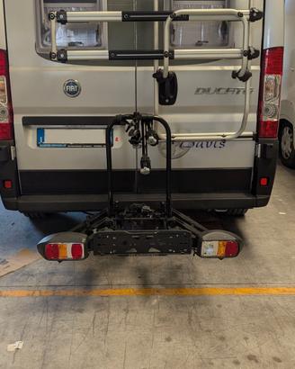 Porta 3 biciclette per gancio traino