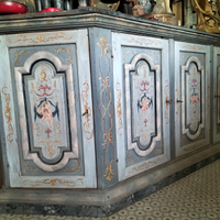 Antica credenza mobile dipinto