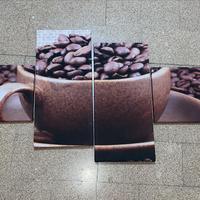 Quadro in tela – “Tazza di caffè” 4 pannelli