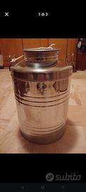 Bidone olio acciaio Inox 50 litri