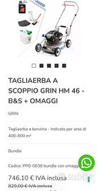 Tagliaerba a scoppio grin hm 46