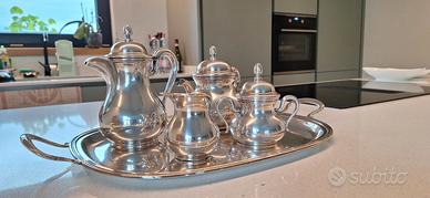 Servizio tè e caffè in argento 800