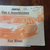 Libretto uso e manutenzione FIAT RITMO