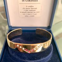 Bracciale donna placcato oro 18 k con Rubini