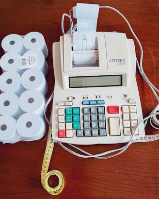 Calcolatrice Citizen e 10 rotoli diametro 60