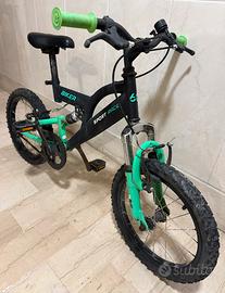 Bicicletta Bambino Sport Race Nero Verde