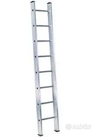 SCALA SEMPLICE PER APPOGGIO IN ALLUMINIO OMOLOGATA