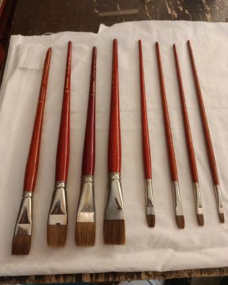 Pennelli Da vinci  serie 1887 piatti pelo di bue