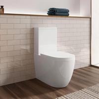 vaso monoblocco con cassetta in ceramica bianca