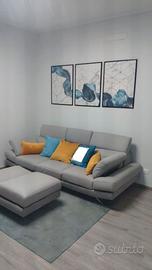 Divano Poltronesofà Gimigliano 4 posti + Pouf