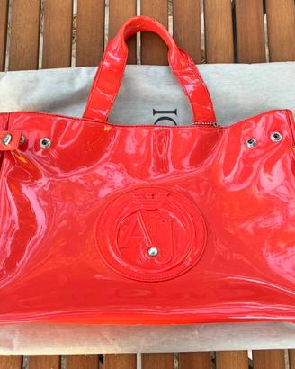 Borsa Armani Jeans rosso corallo
