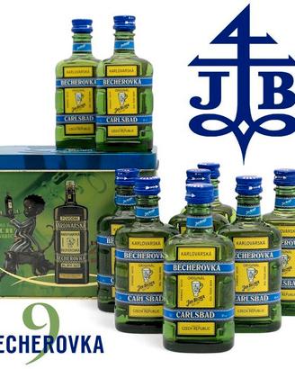 Becherovka Collection Miniature 9 pezzi con box