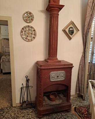 Stufa terracotta anni '20 '30 epoca vintage retro