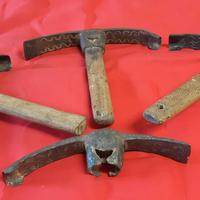 Zappette sgorbie falegname ferro battuto fine '800