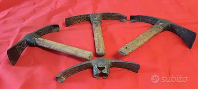 Zappette sgorbie falegname ferro battuto fine '800
